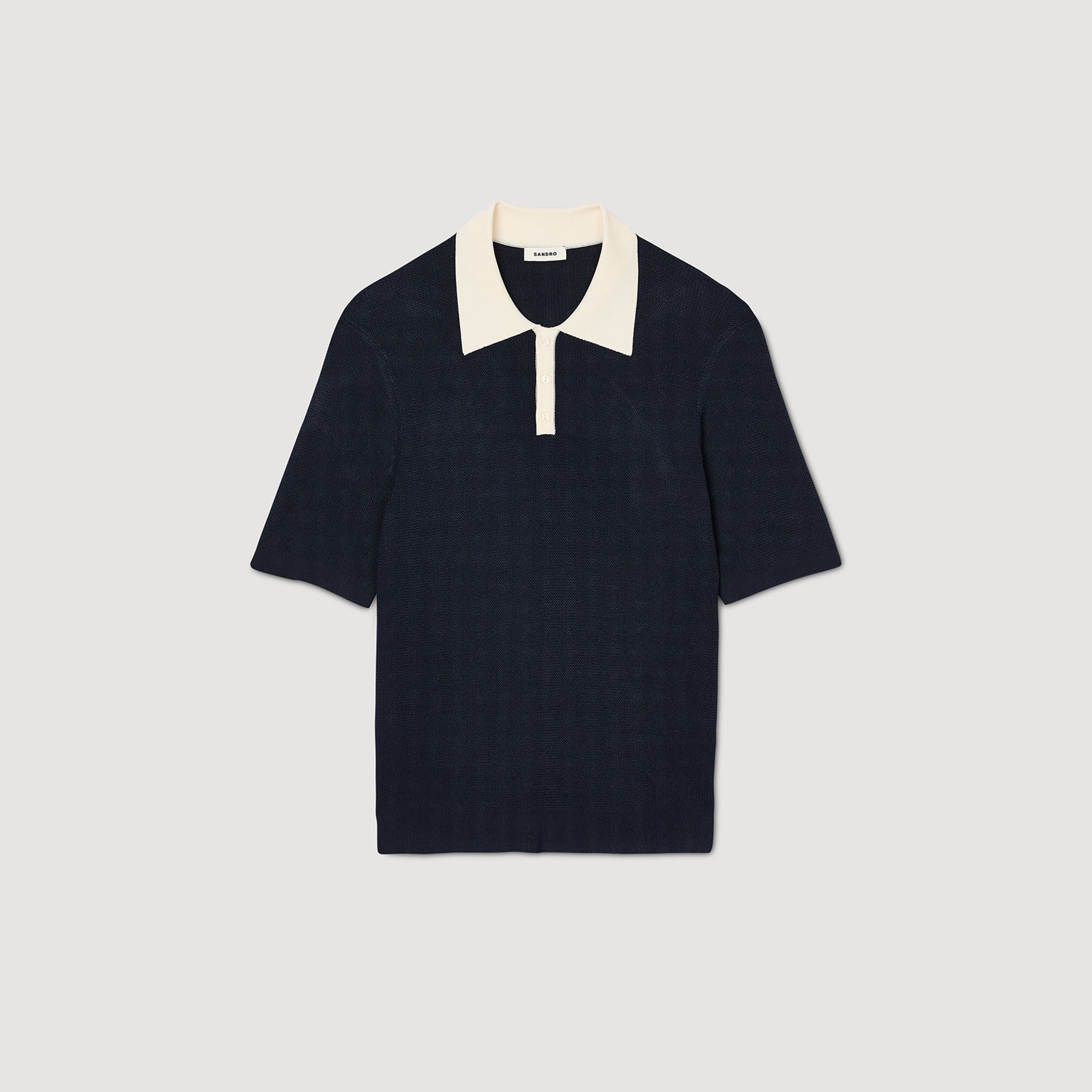 Sandro Men Two-tone polo shirt