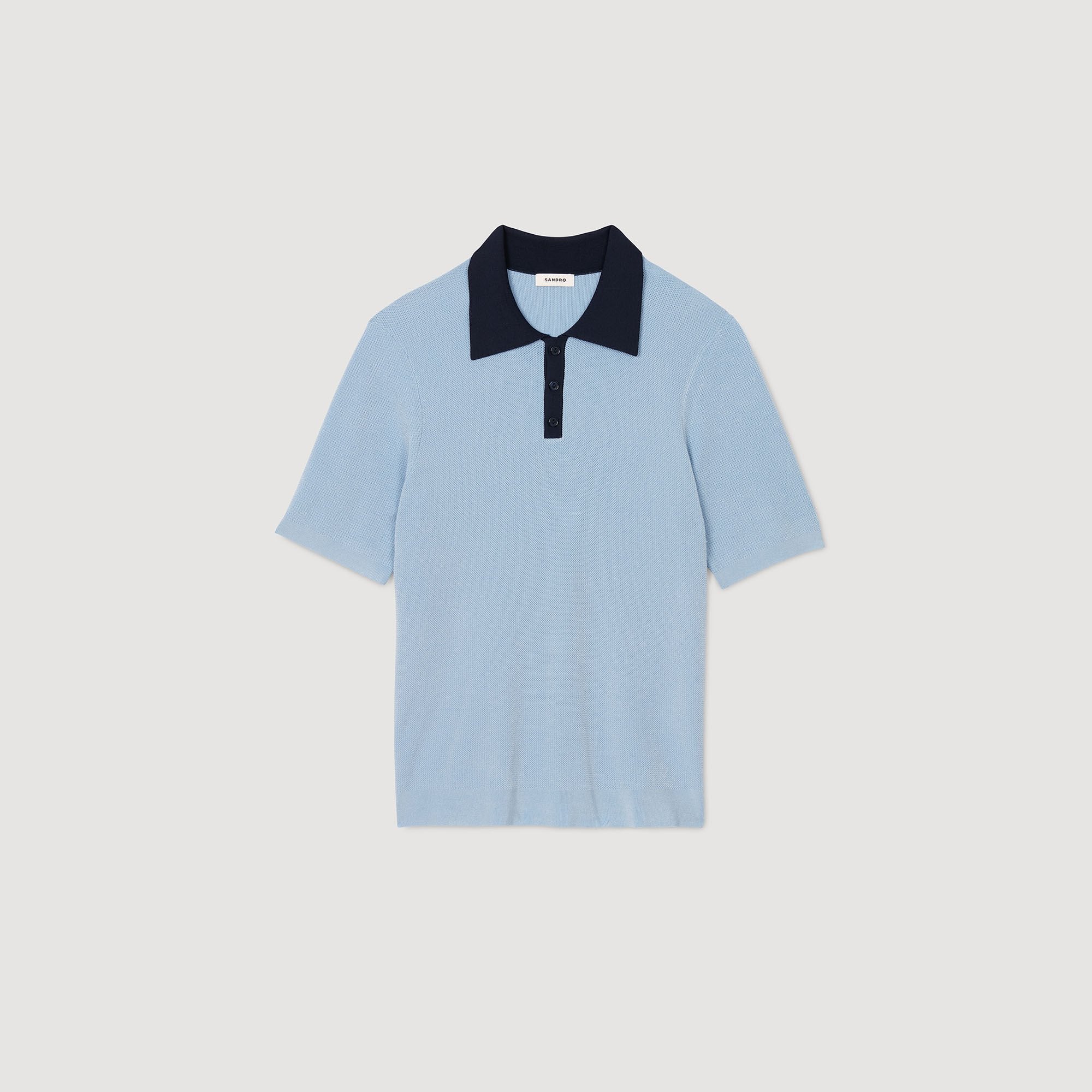 Sandro Men Two-tone polo shirt