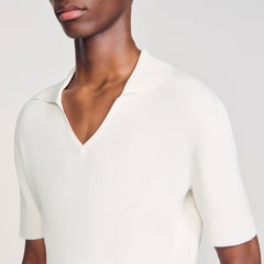 Sandro Men Rib knit polo shirt