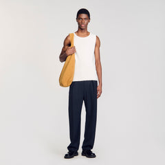 Sandro Men Rib knit vest top