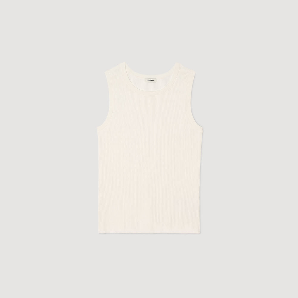 Sandro Men Rib knit vest top