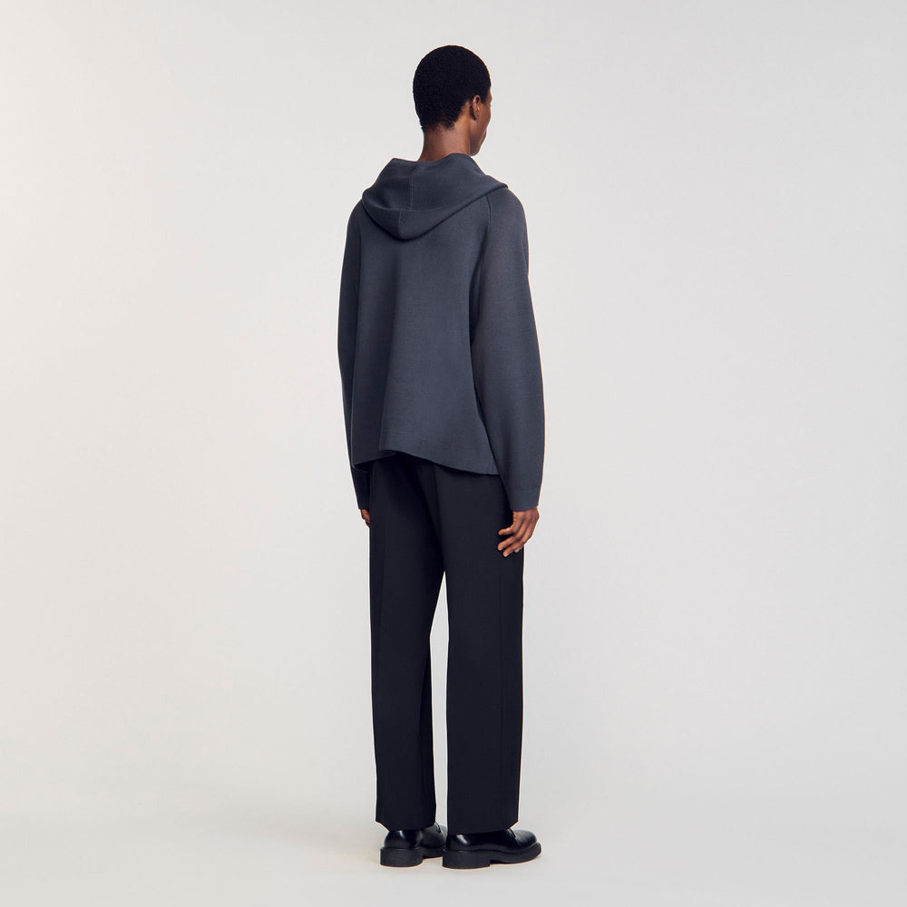 Sandro Men Milano knit hooded cardigan