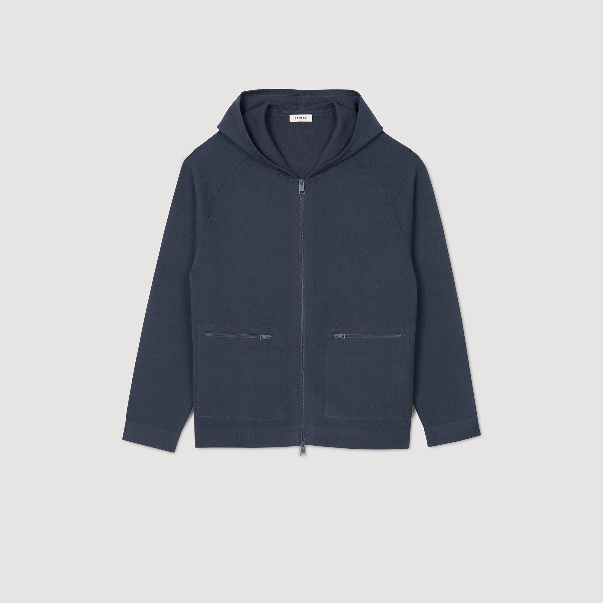 Sandro Men Milano knit hooded cardigan