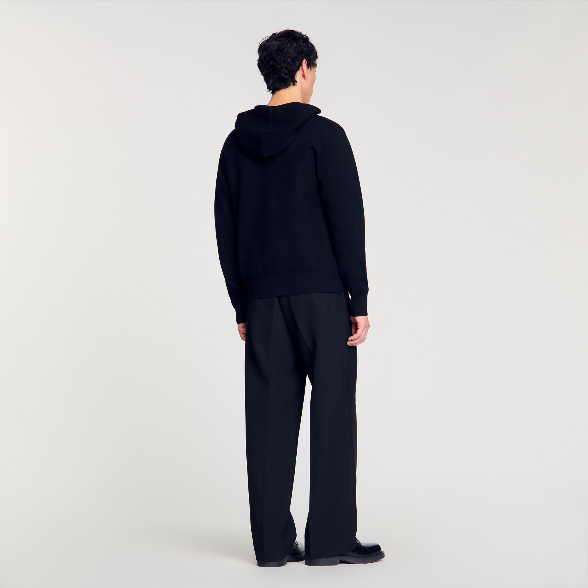 Sandro Men Zip-up cardigan with snake detail