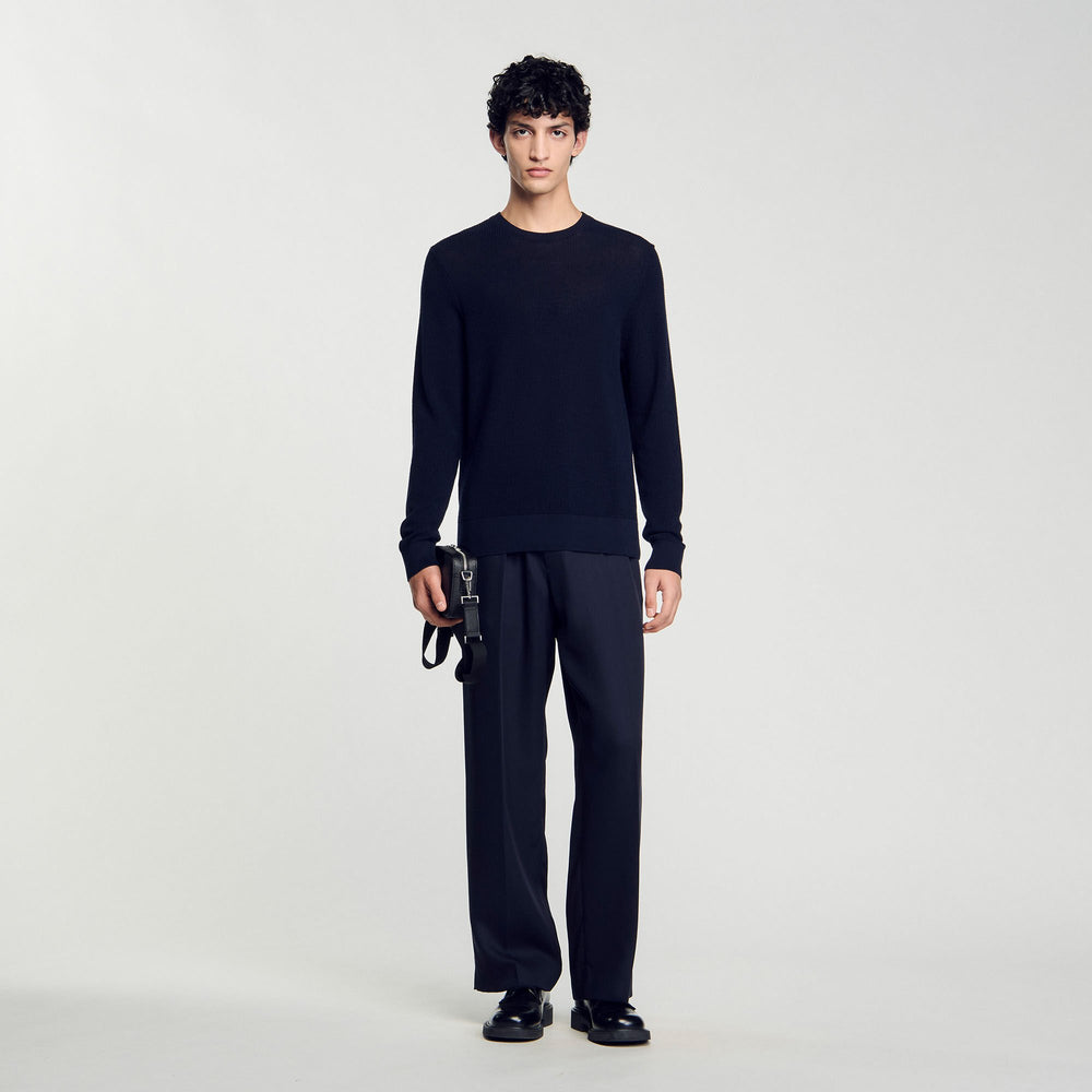 Sandro Men Textured knit sweater