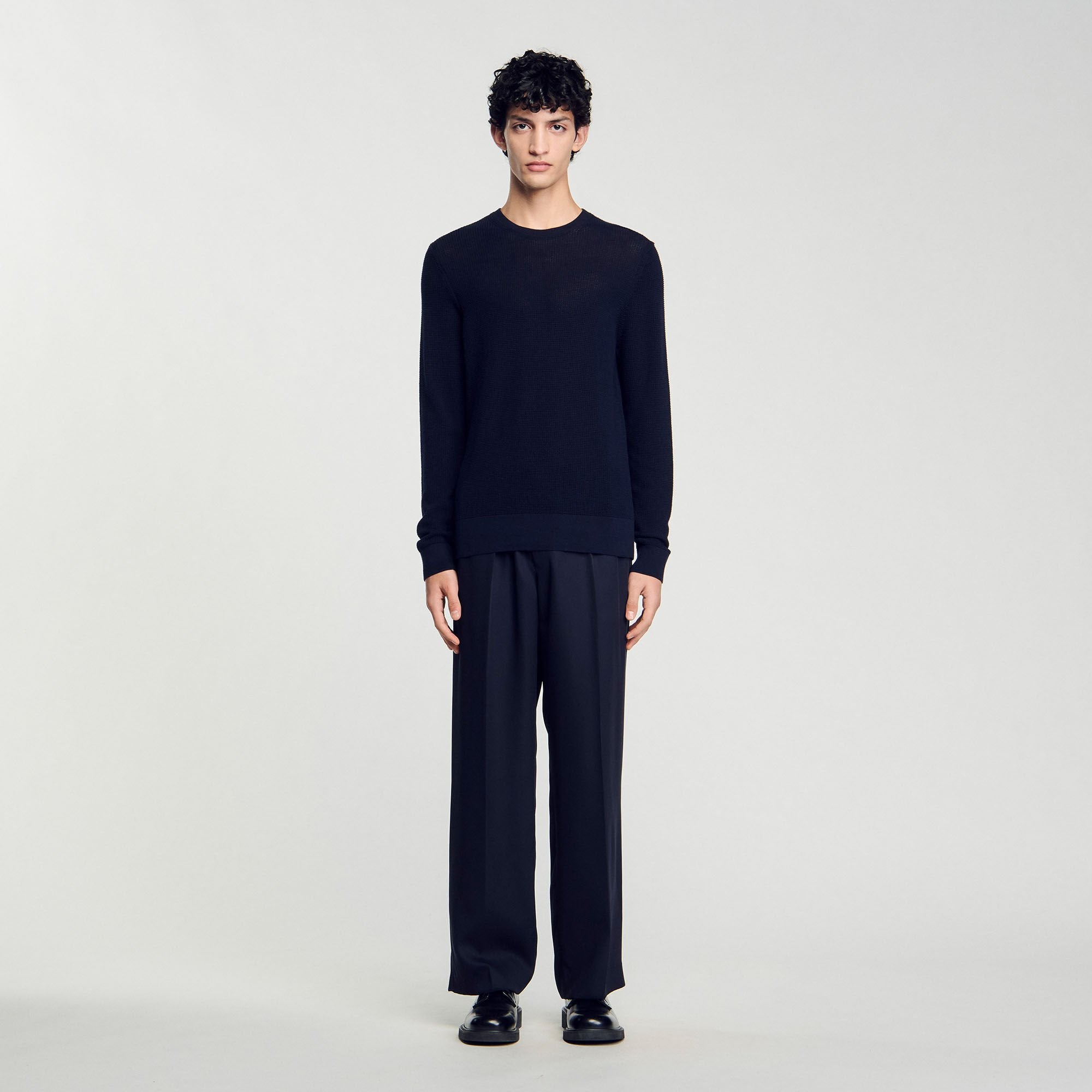 Sandro Men Textured knit sweater