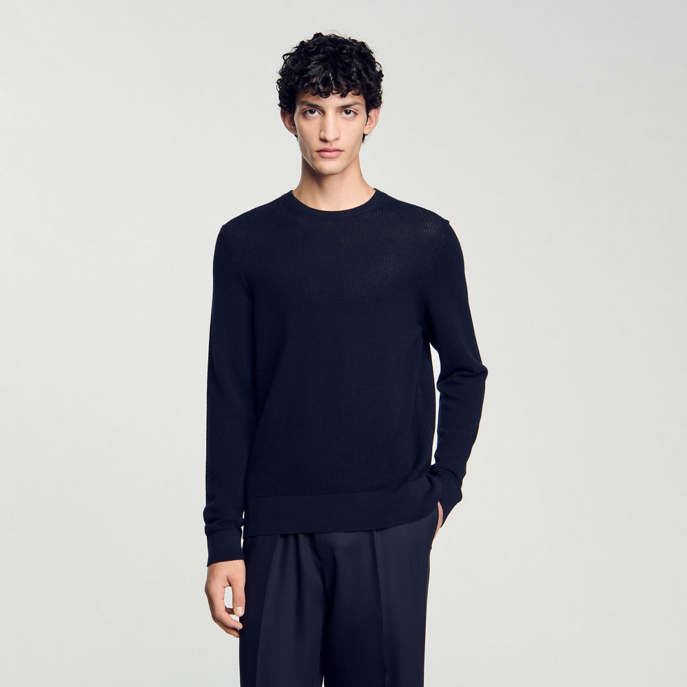 Sandro Men Textured knit sweater