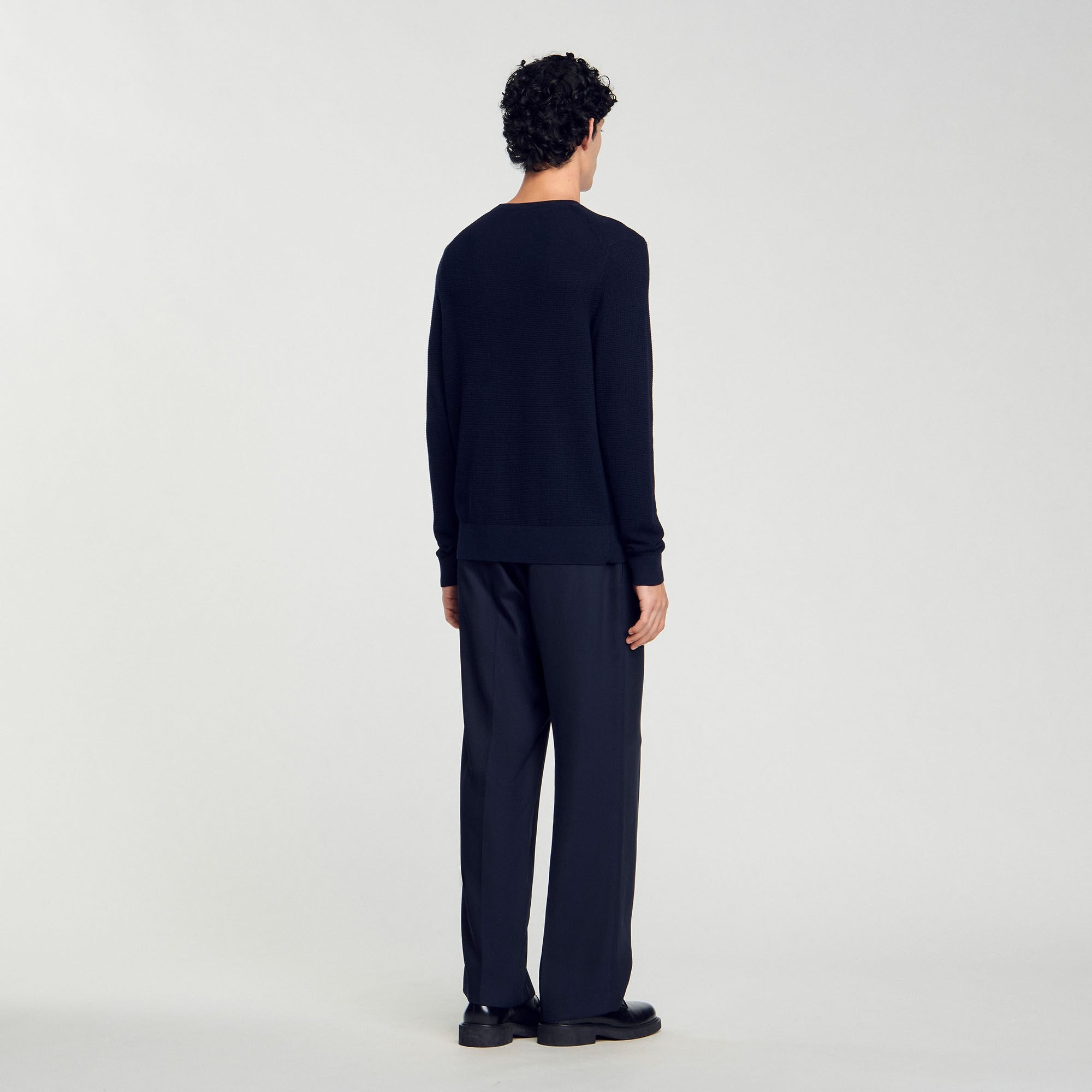 Sandro Men Textured knit sweater