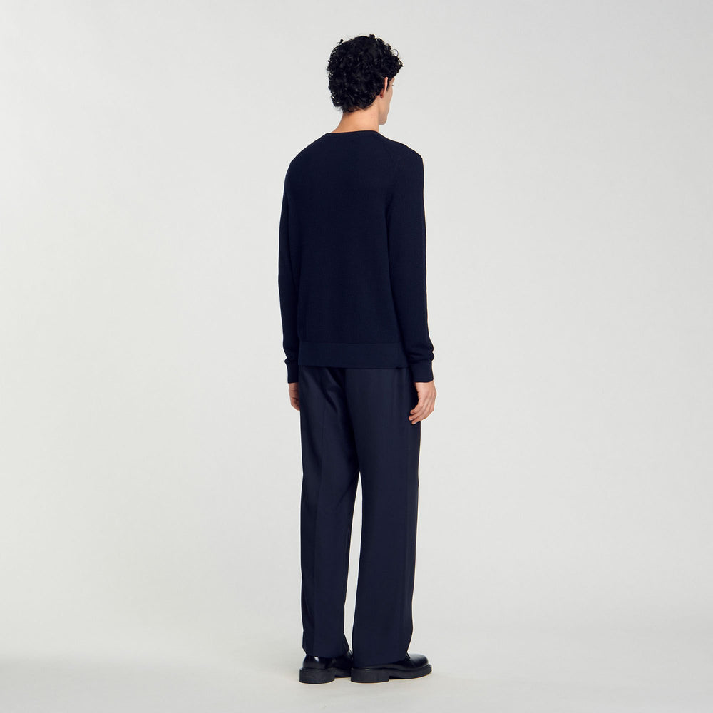 Sandro Men Textured knit sweater