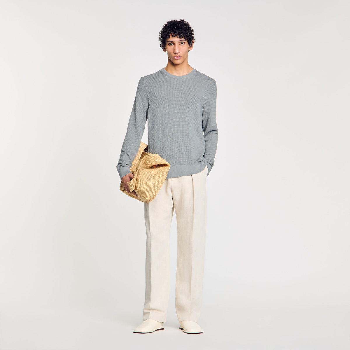 Sandro Men Textured knit sweater