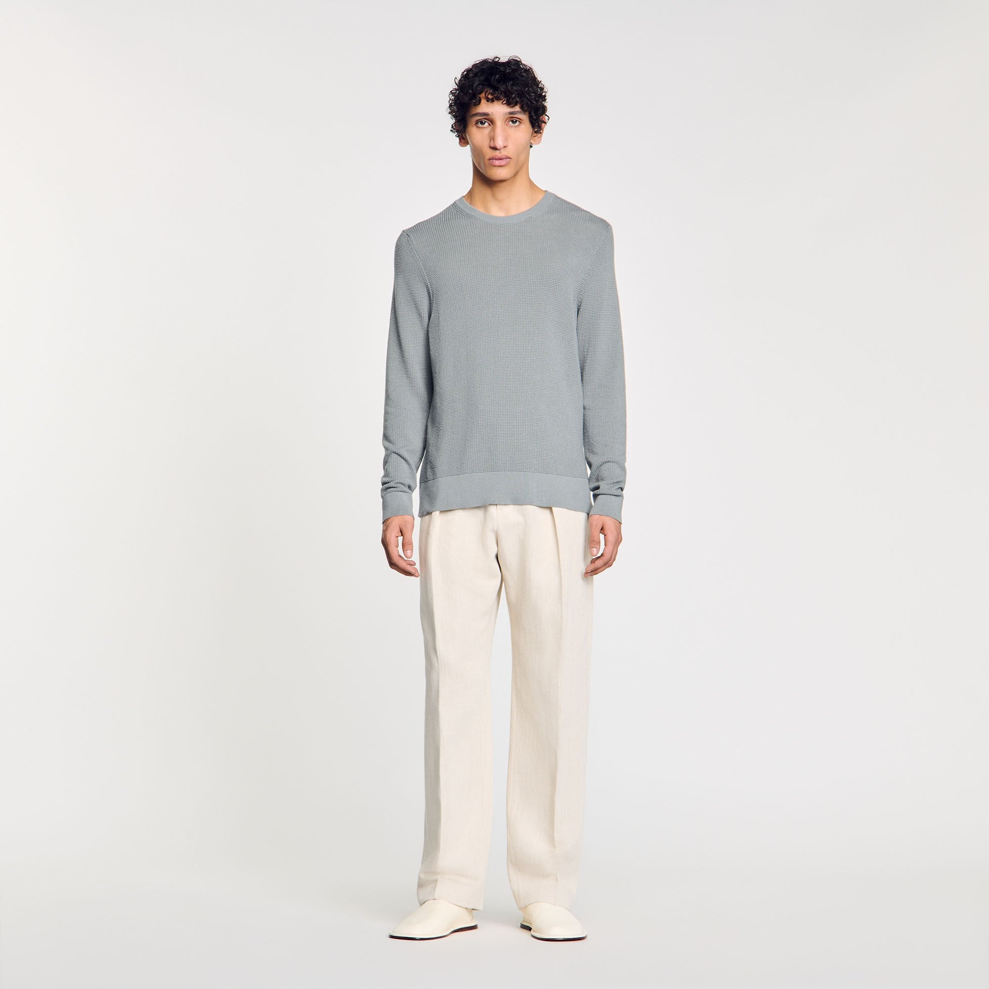 Sandro Men Textured knit sweater