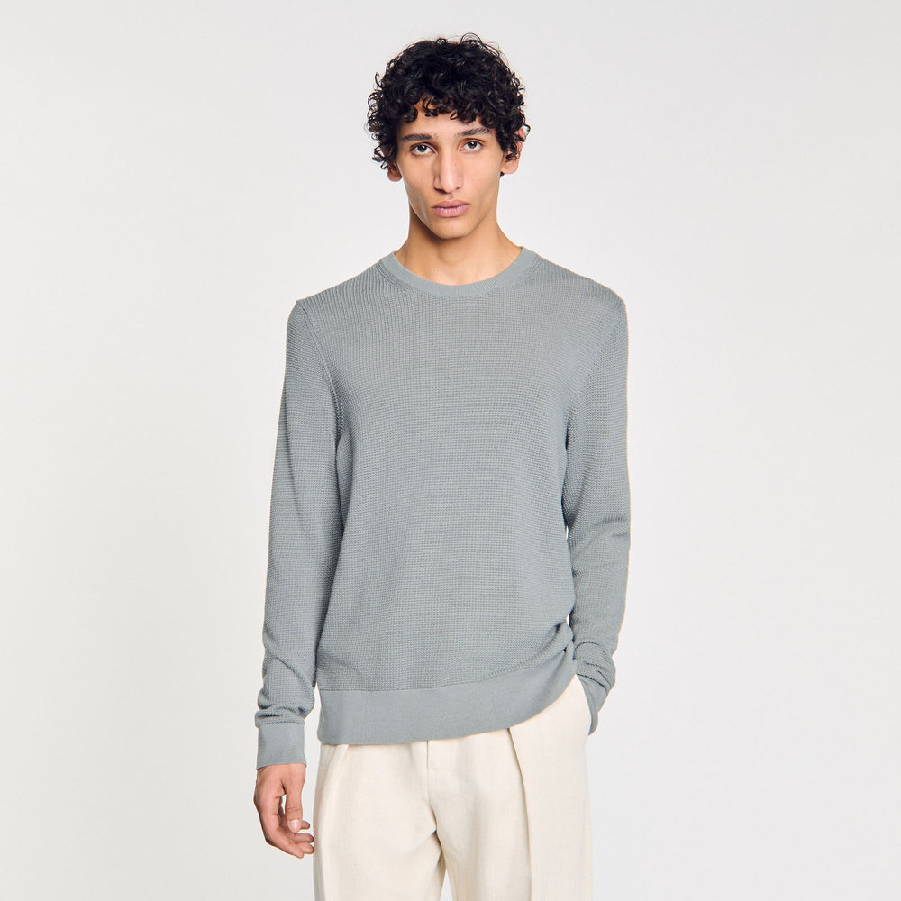 Sandro Men Textured knit sweater