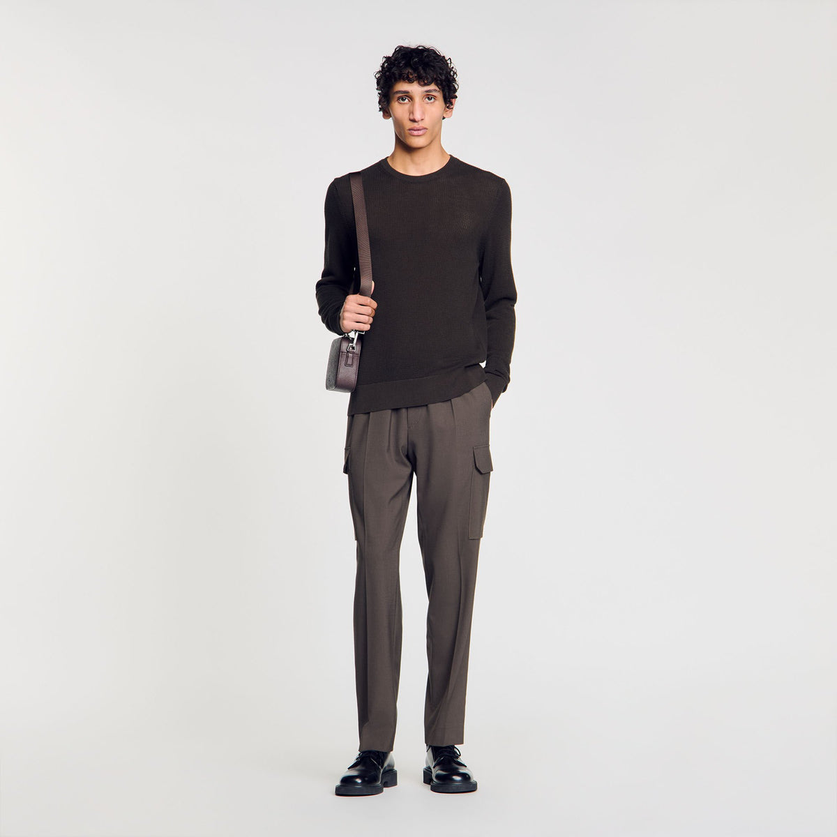 Sandro Men Textured knit sweater