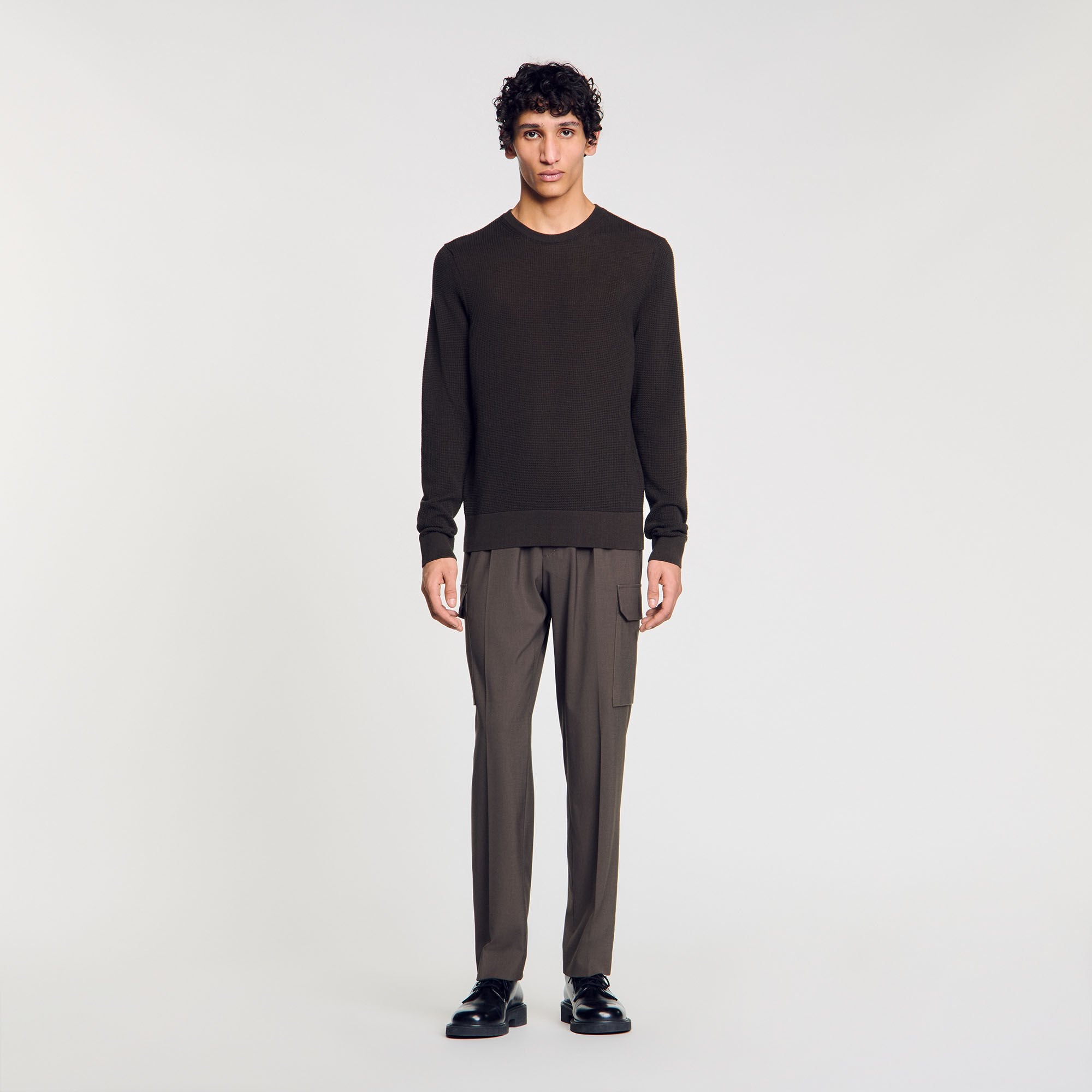 Sandro Men Textured knit sweater