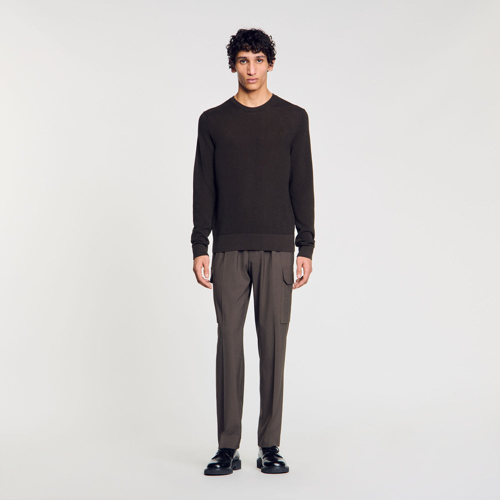 Sandro Men Textured knit sweater