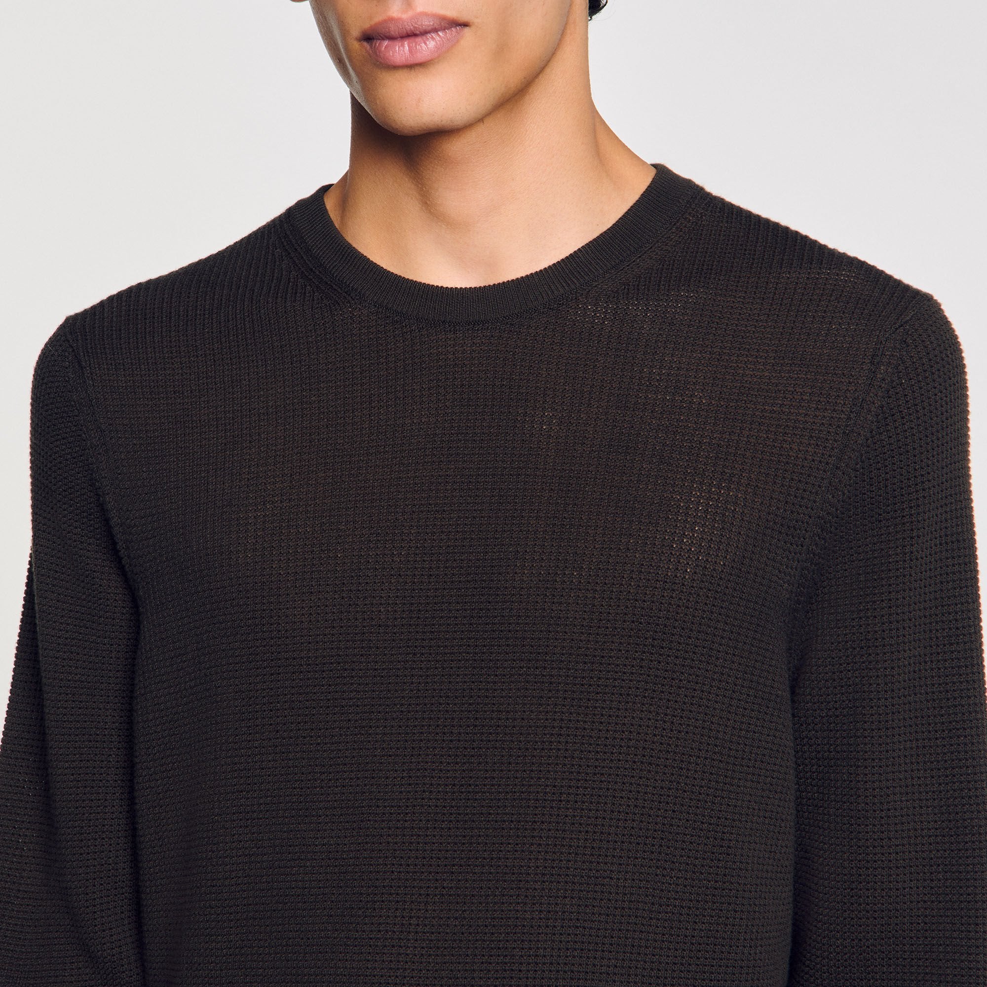 Sandro Men Textured knit sweater