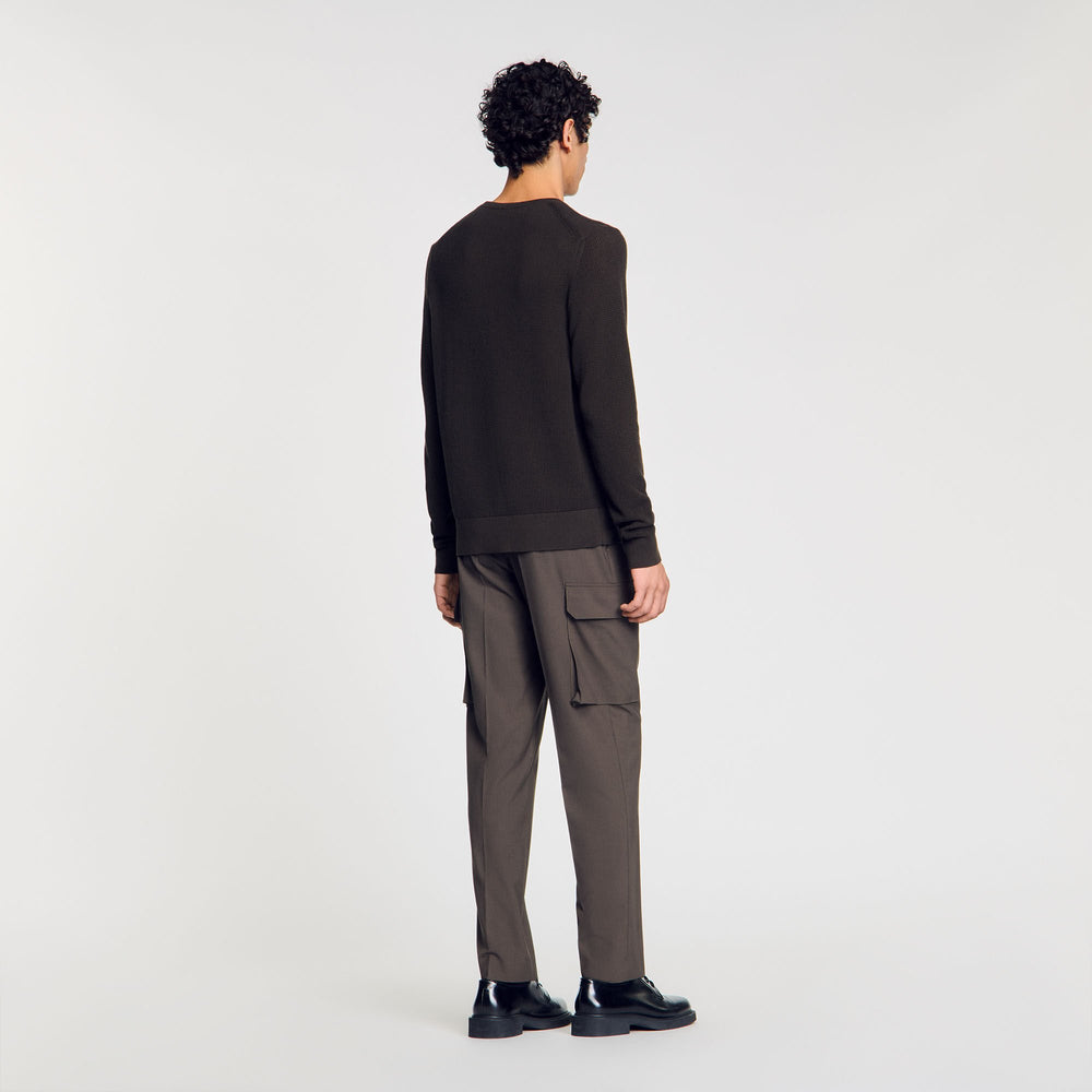 Sandro Men Textured knit sweater