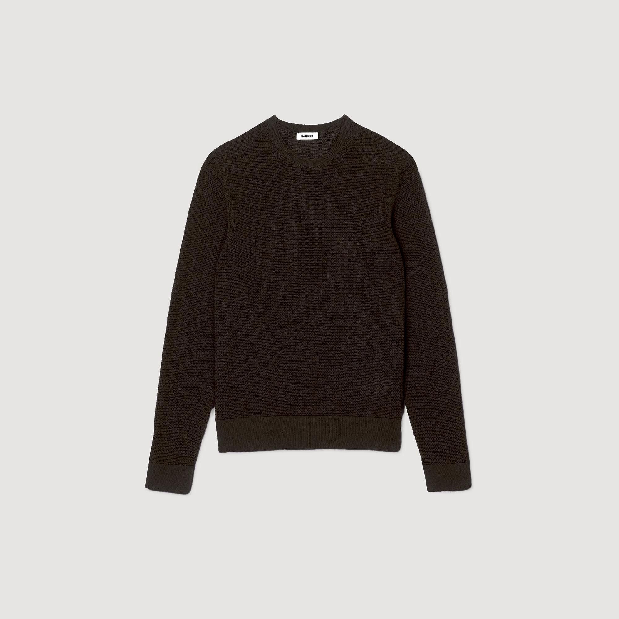 Sandro Men Textured knit sweater