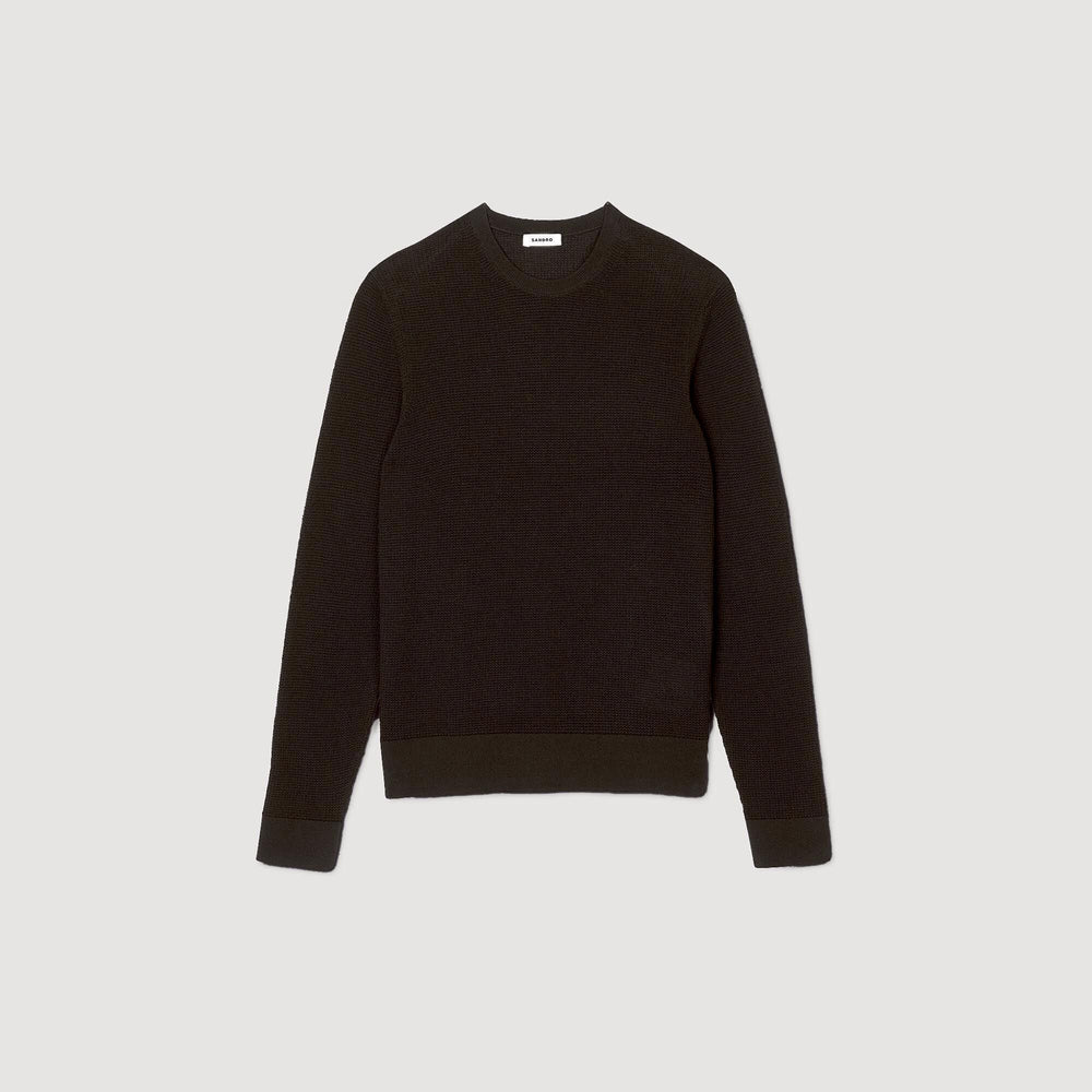 Sandro Men Textured knit sweater