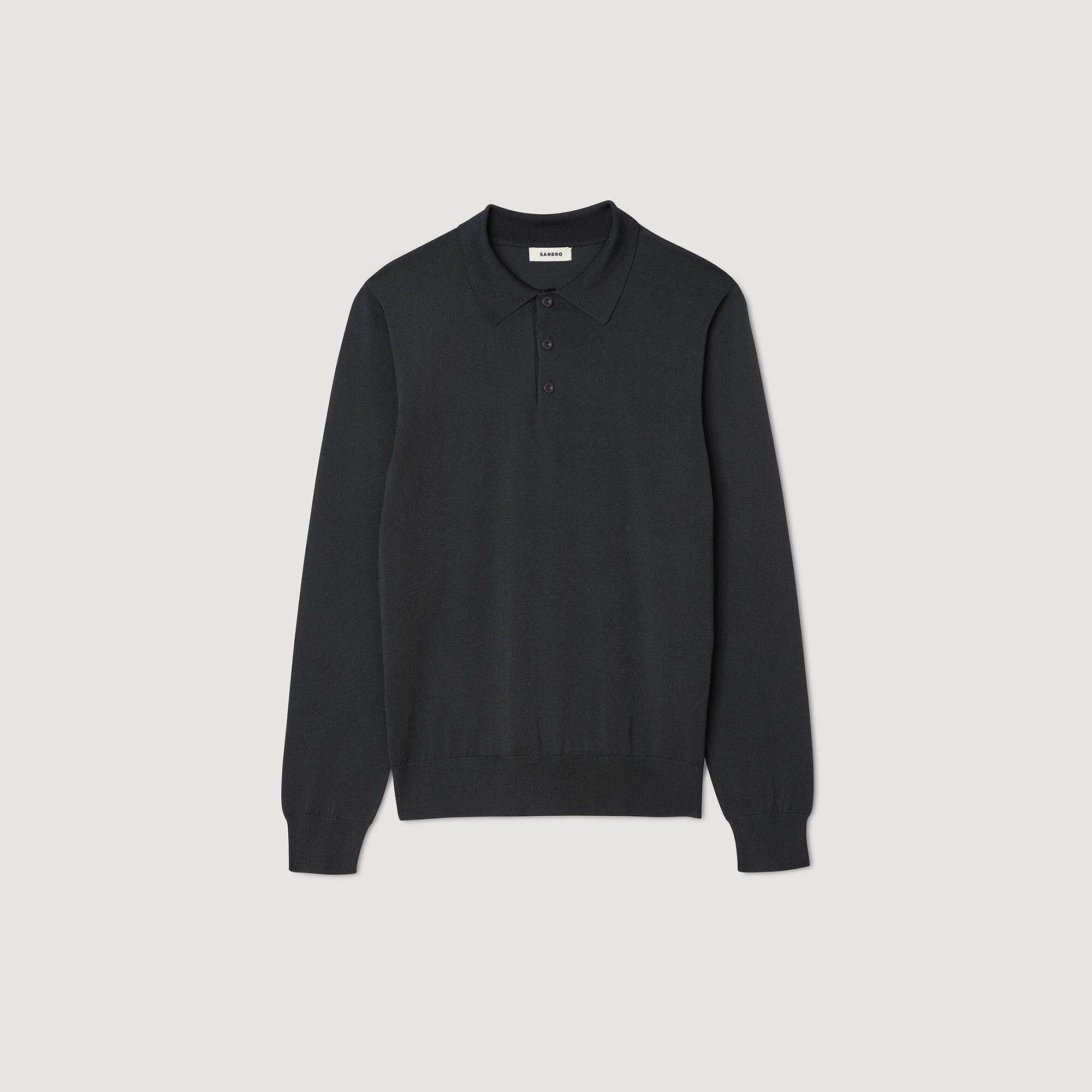Sandro Men Ribbed polo shirt