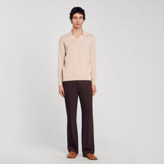 Sandro Men Knit polo shirt