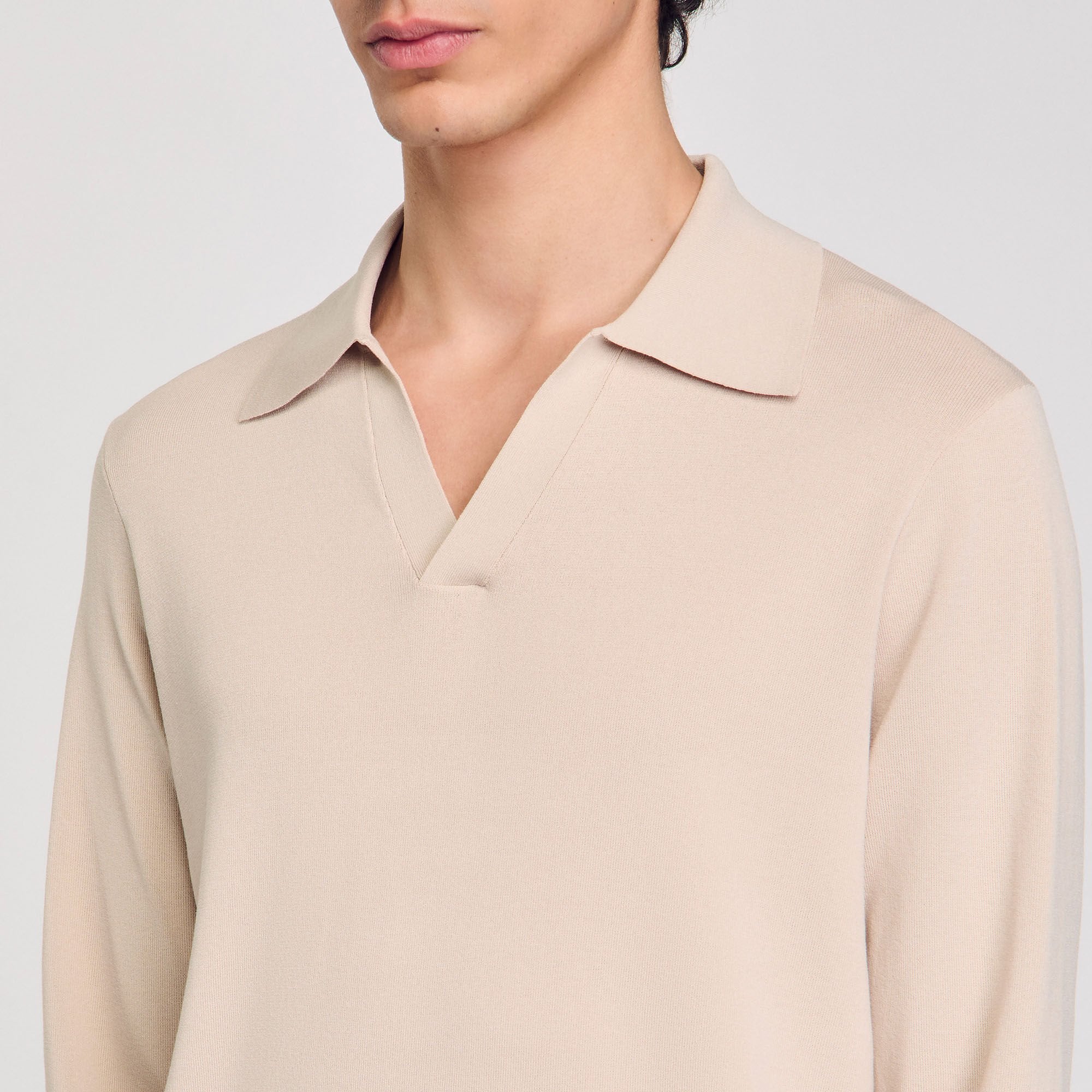 Sandro Men Knit polo shirt