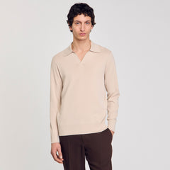 Sandro Men Knit polo shirt