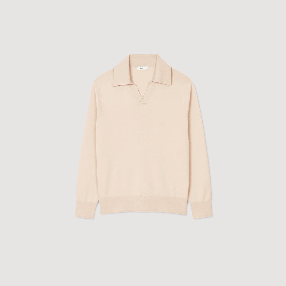 Sandro Men Knit polo shirt