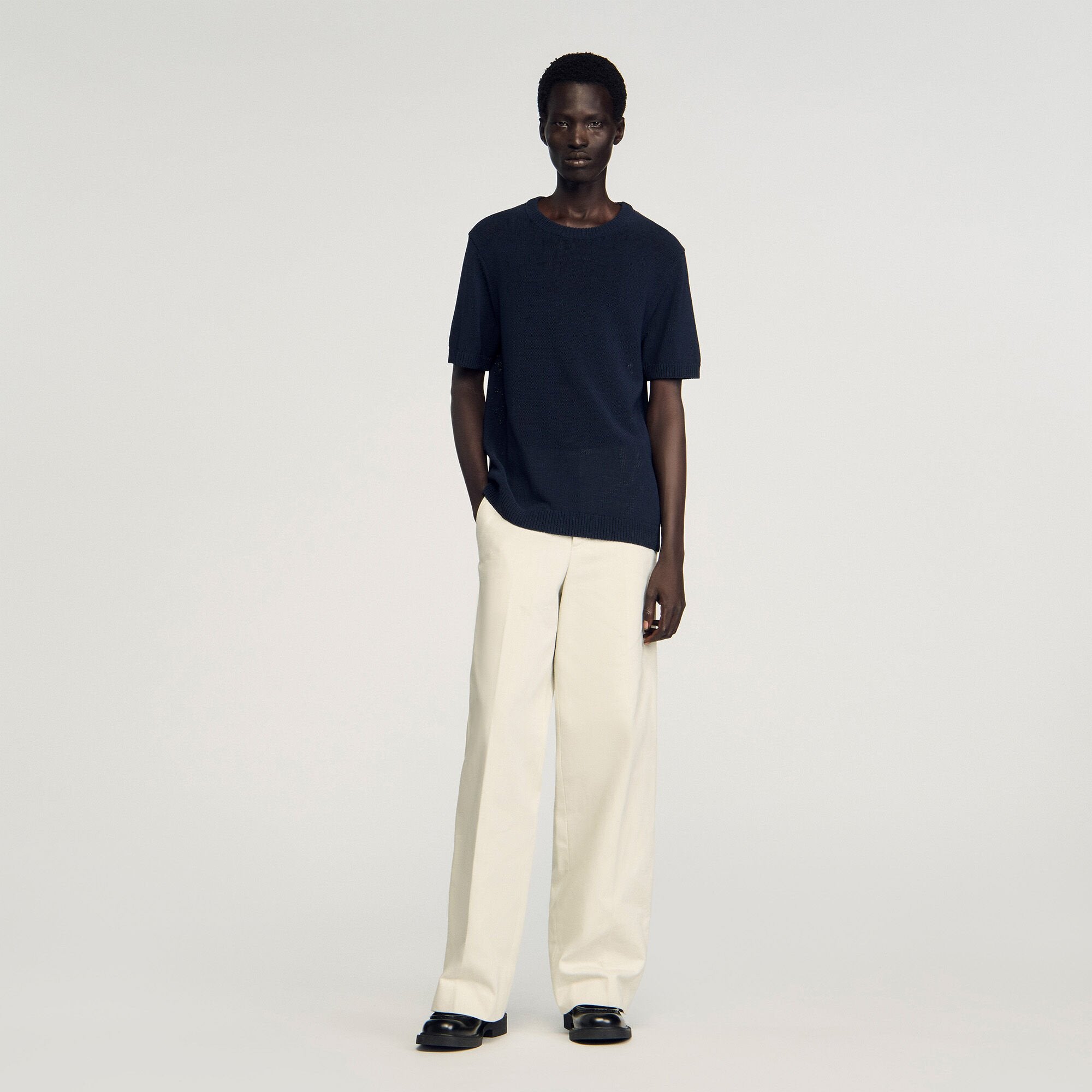 Sandro Men Fine knit T-shirt