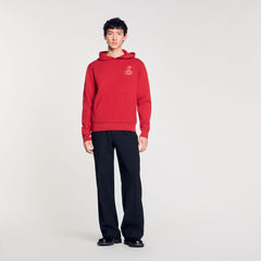 Sandro Men Knit sweatshirt with snake detail