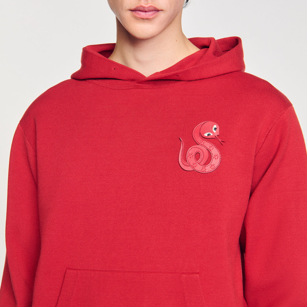 Sandro Men Knit sweatshirt with snake detail