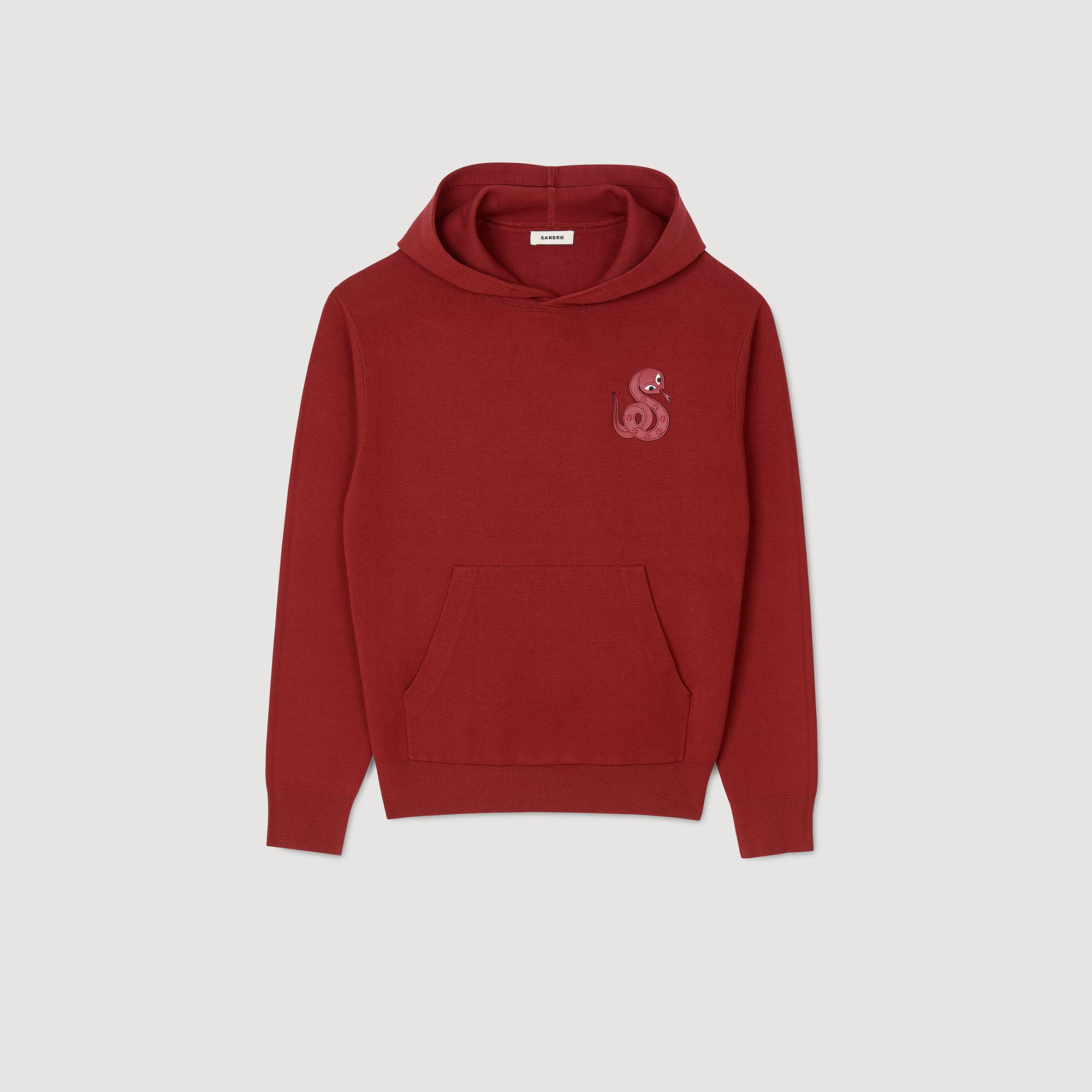Sandro Men Knit sweatshirt with snake detail