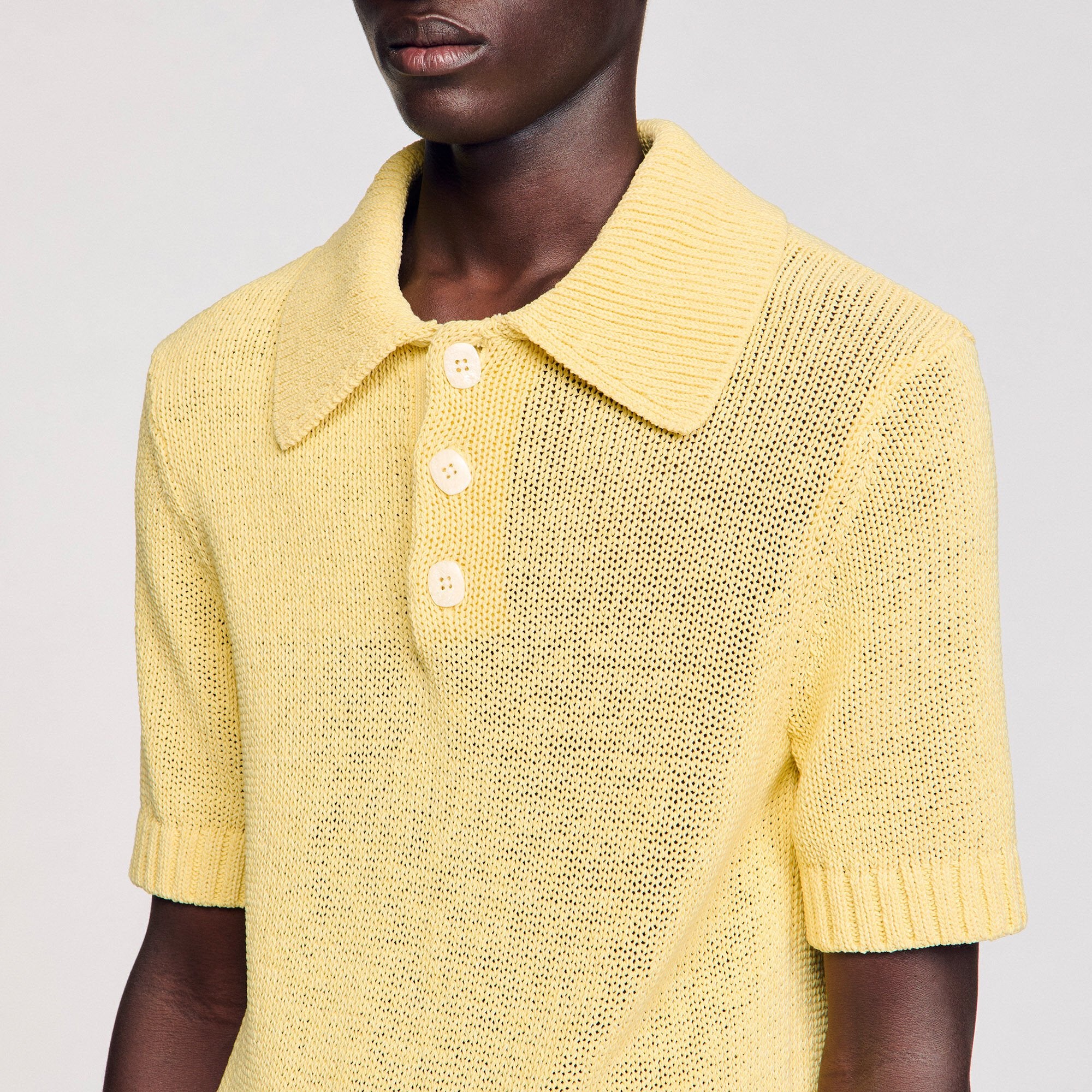 Sandro Men Knit polo shirt