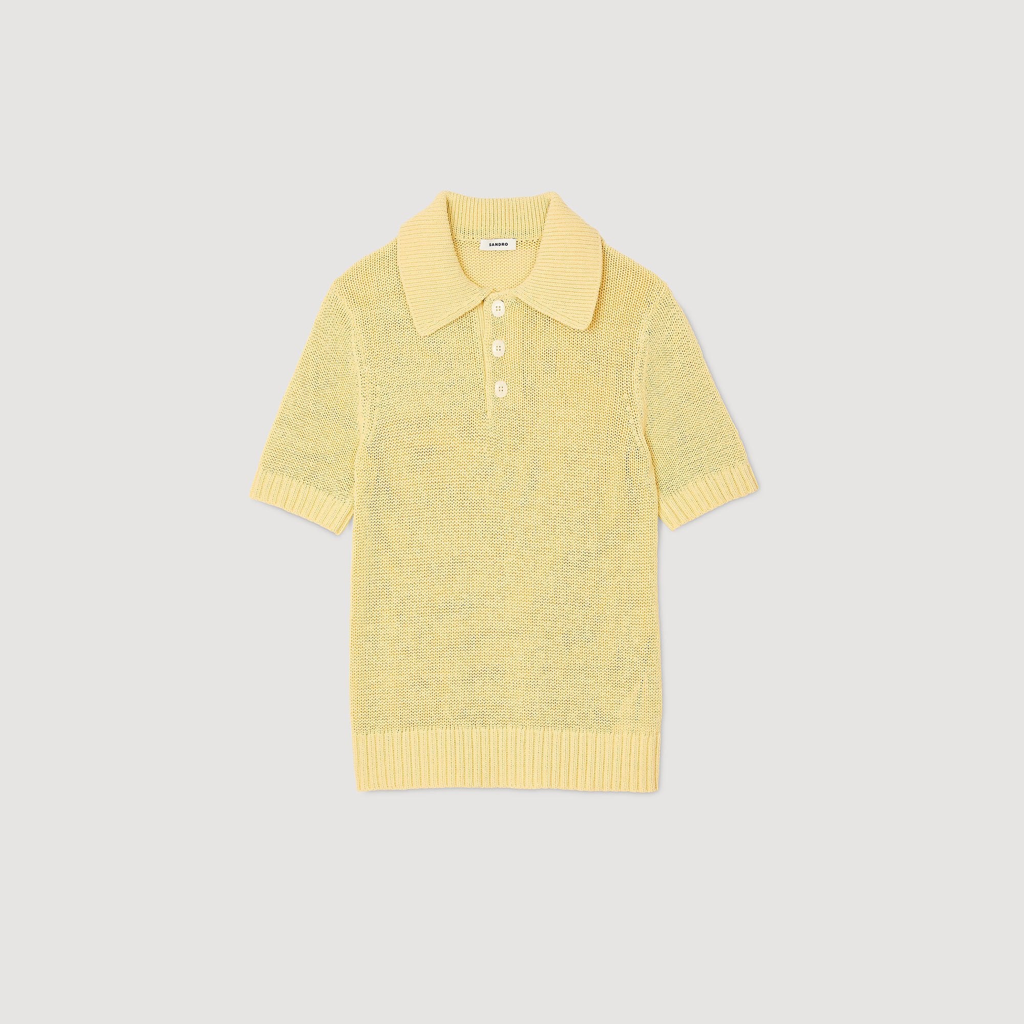 Sandro Men Knit polo shirt