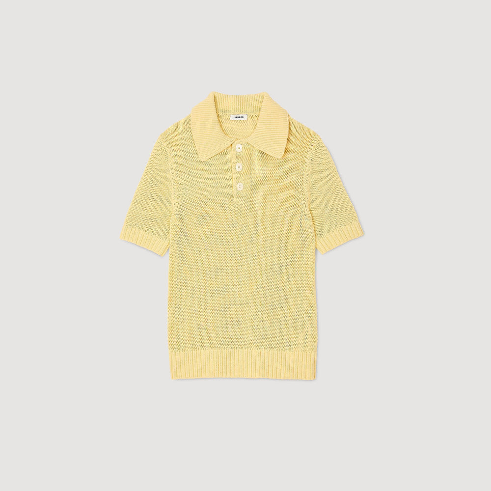 Sandro Men Knit polo shirt