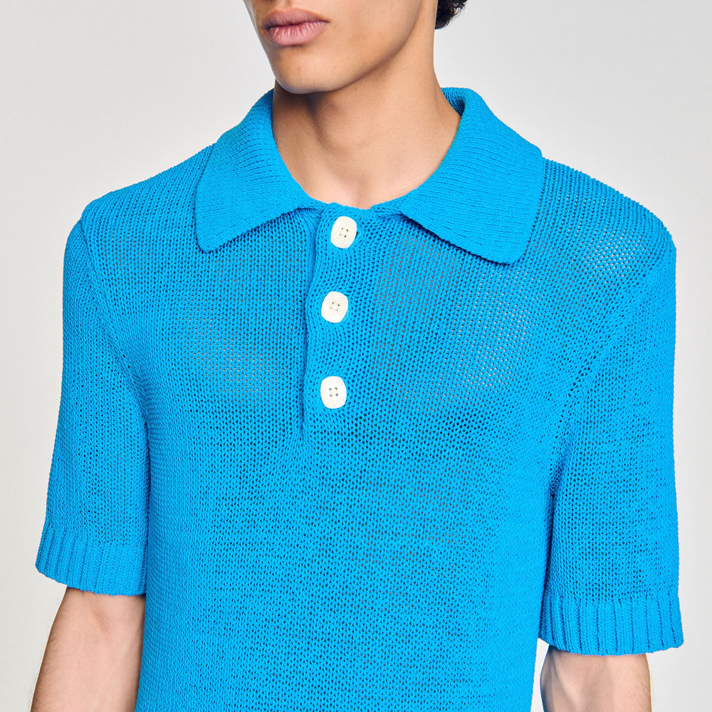 Sandro Men Knit polo shirt