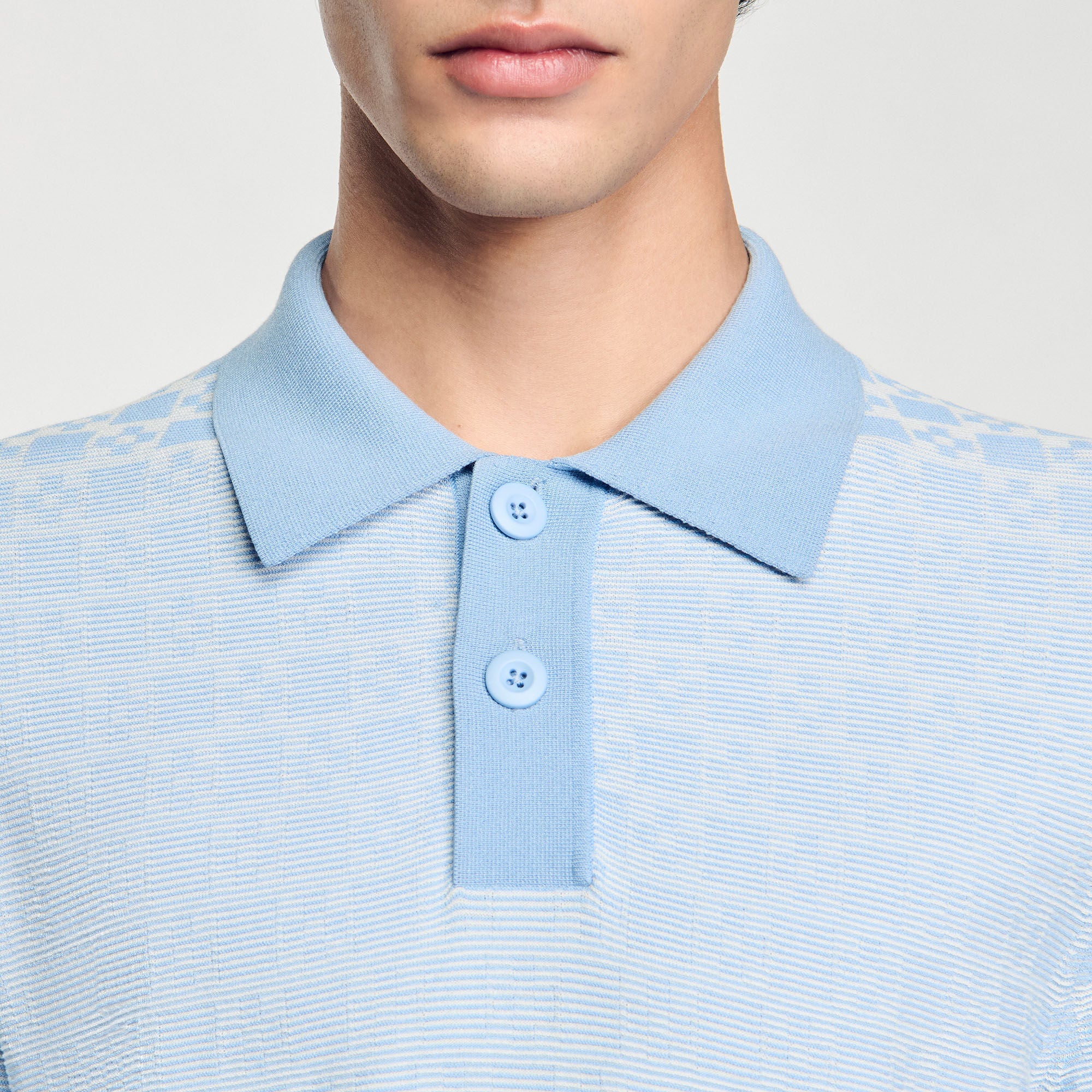 Sandro Men Square Cross polo shirt