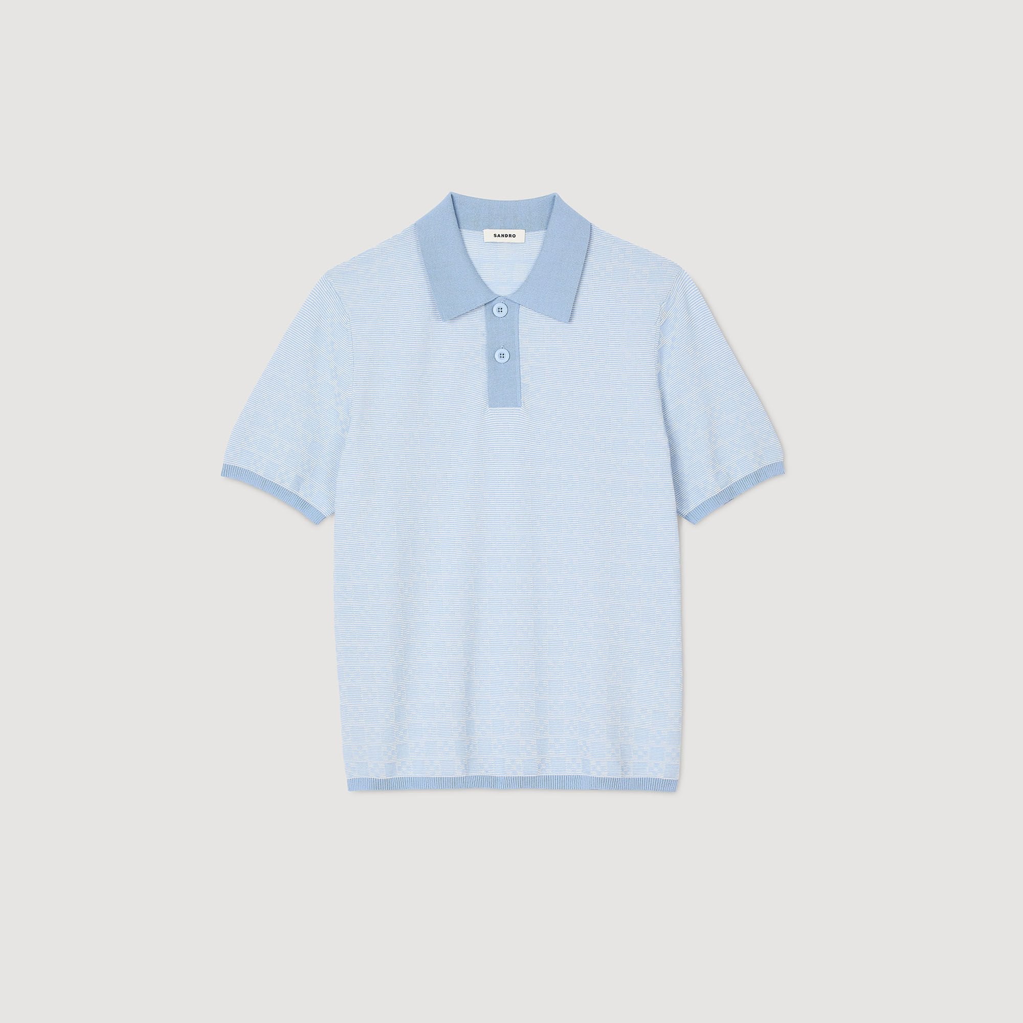 Sandro Men Square Cross polo shirt