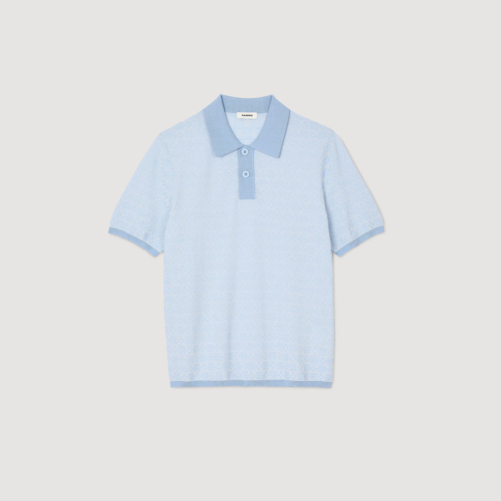 Sandro Men Square Cross polo shirt