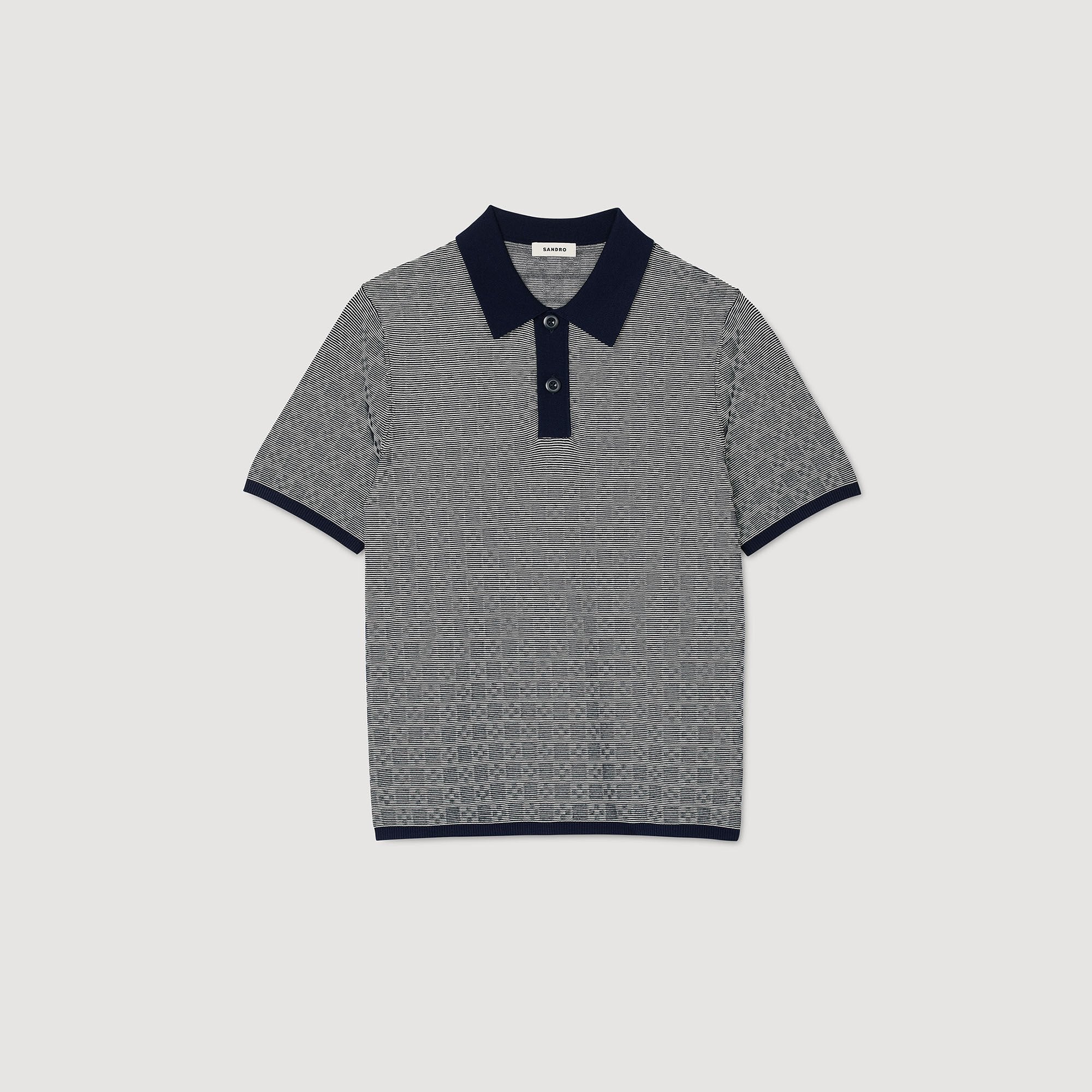 Sandro Men Square Cross polo shirt