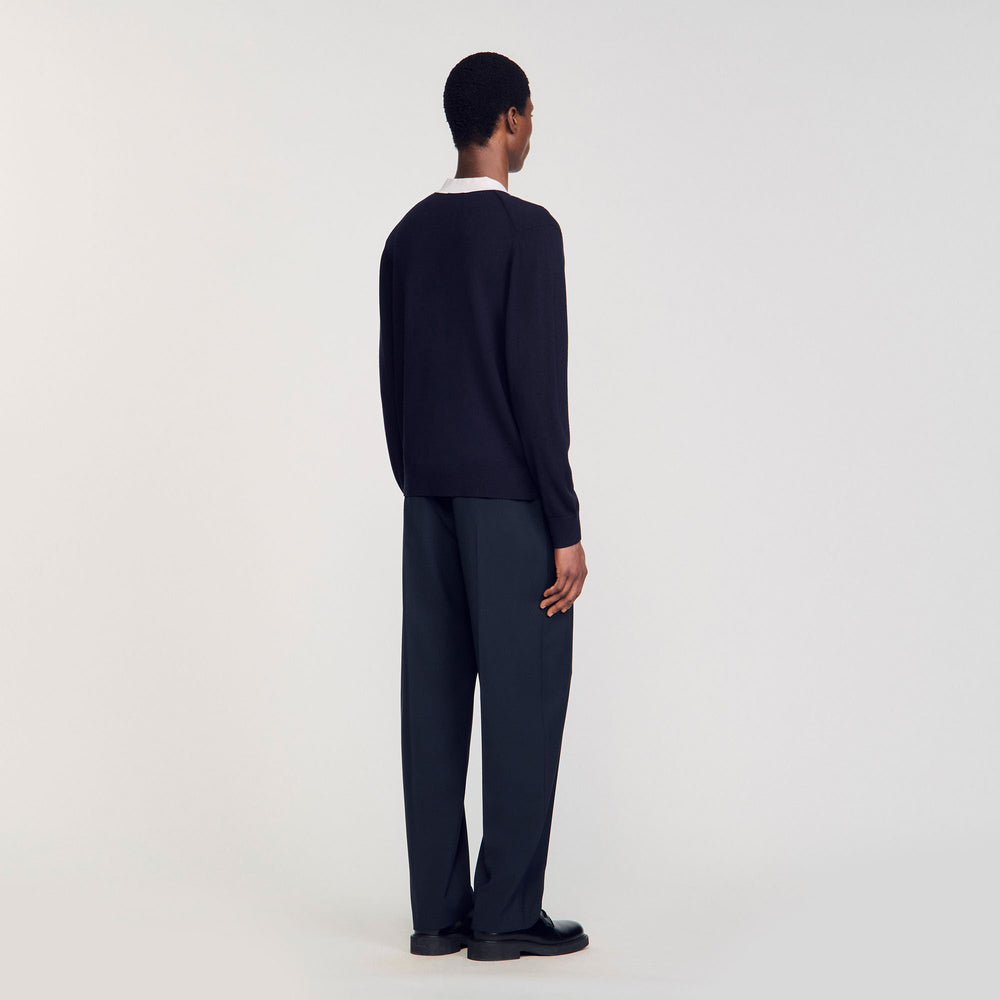 Sandro Men Cardigan with patches