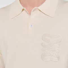 Sandro Men Polo with rope embroidery