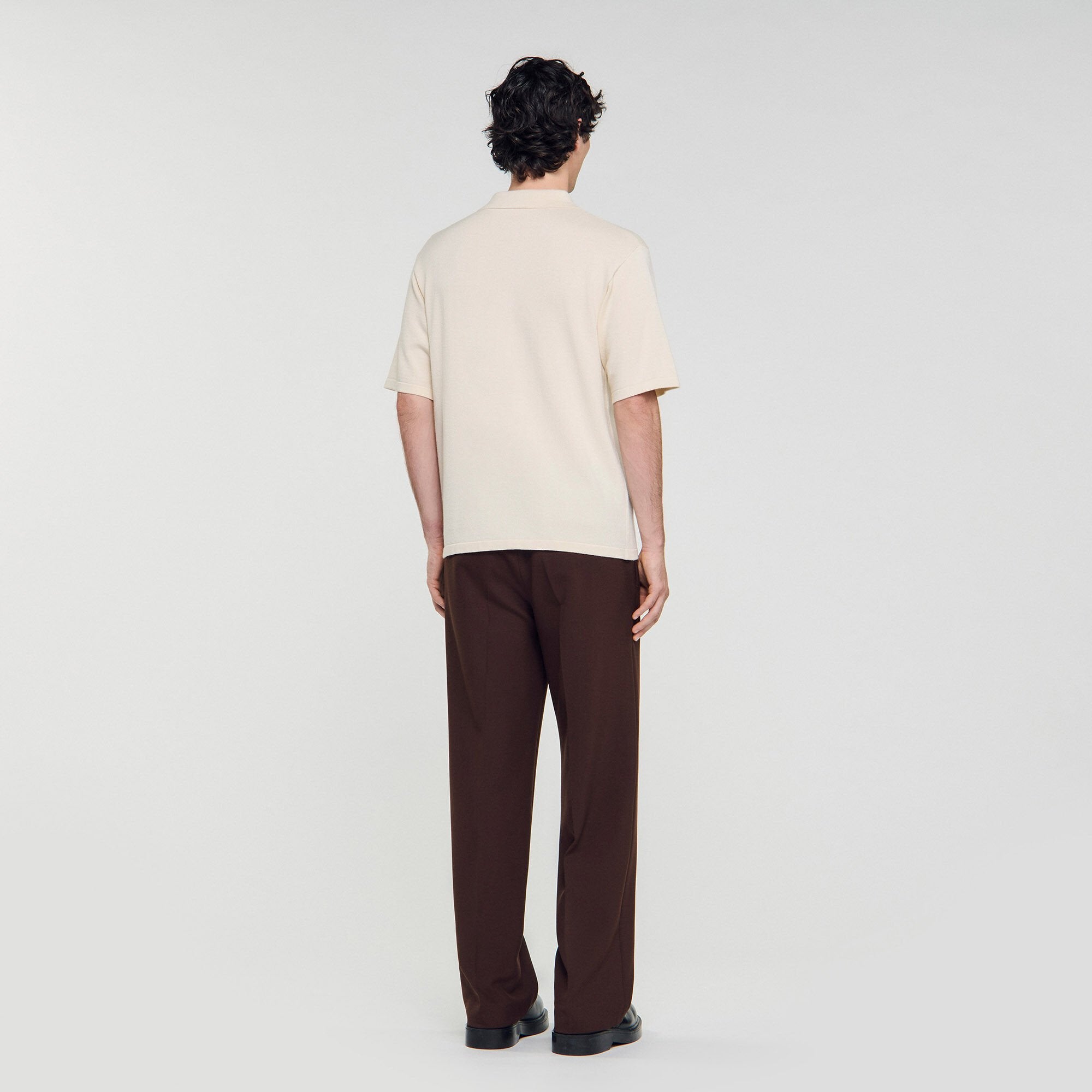 Sandro Men Polo with rope embroidery