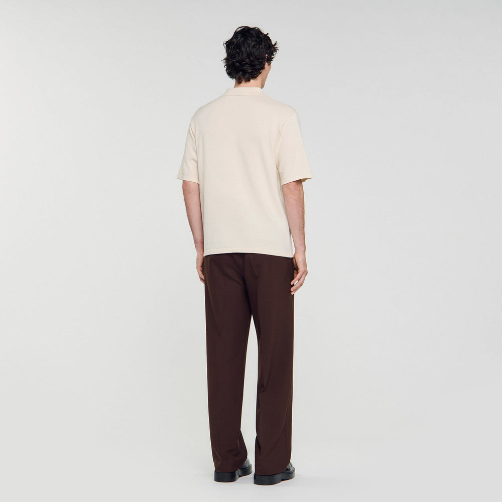 Sandro Men Polo with rope embroidery