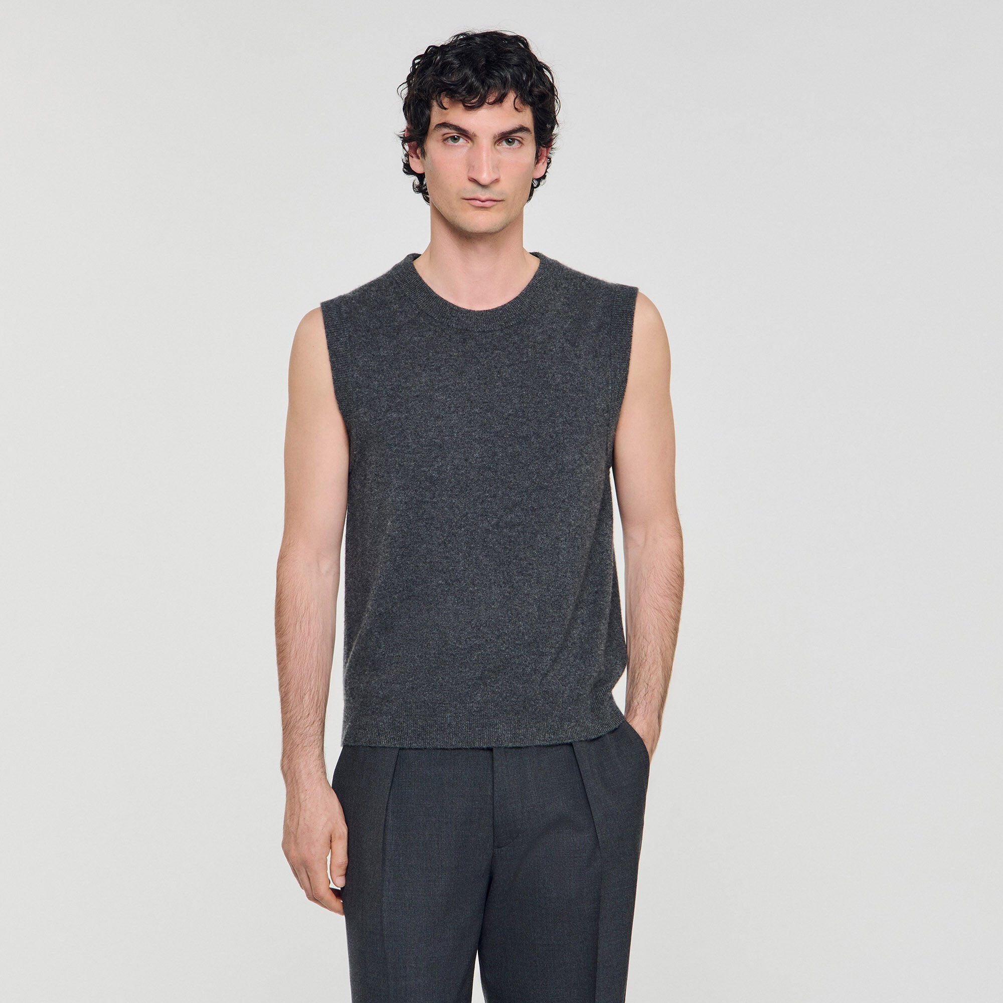 Sandro Men Cashmere sweater vest