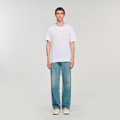Sandro Men Certified linen T-shirt