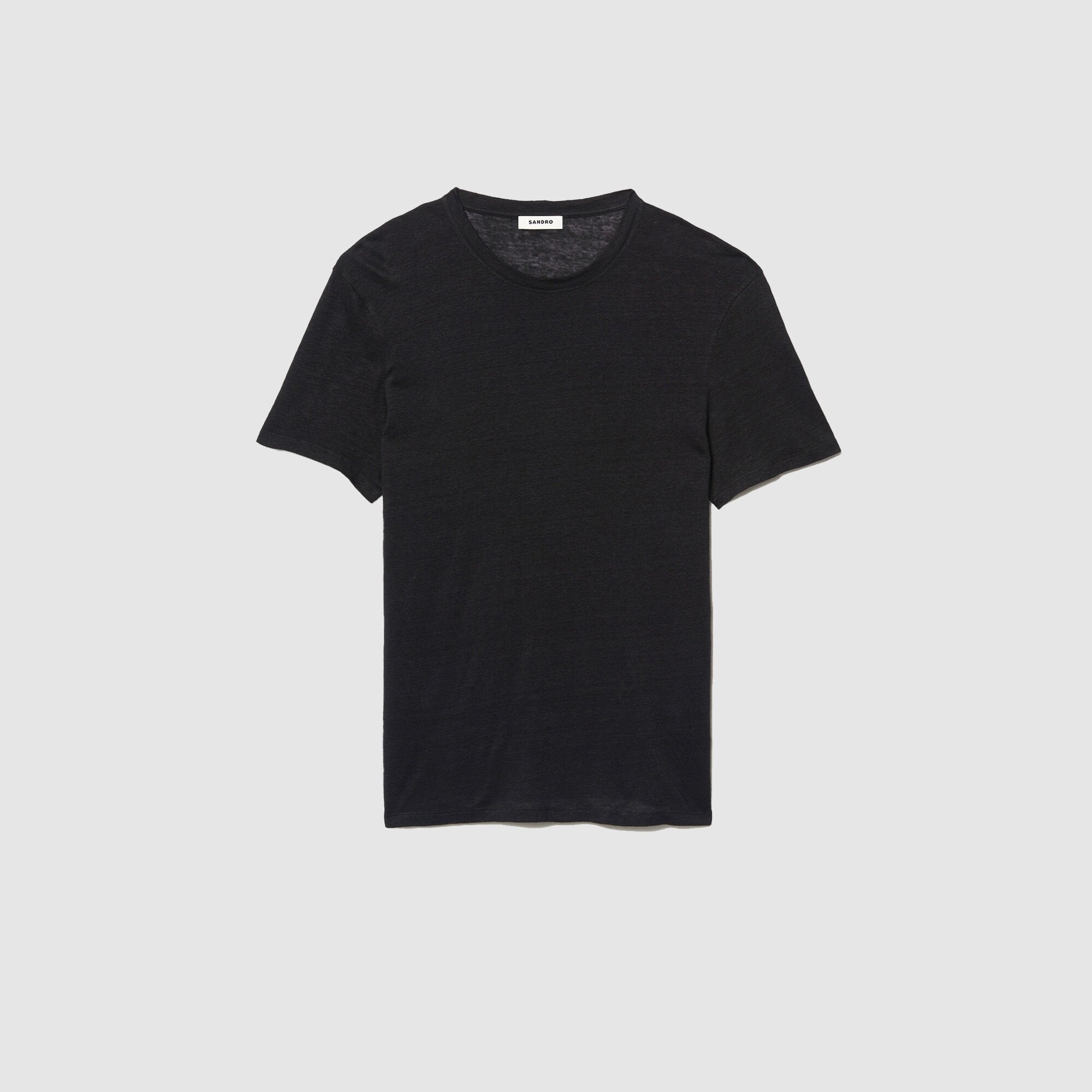 Sandro Men Certified linen T-shirt