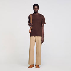 Sandro Men Certified linen T-shirt