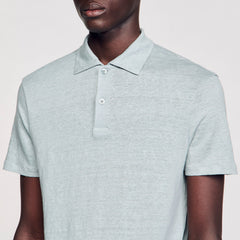 Sandro Men Linen polo shirt