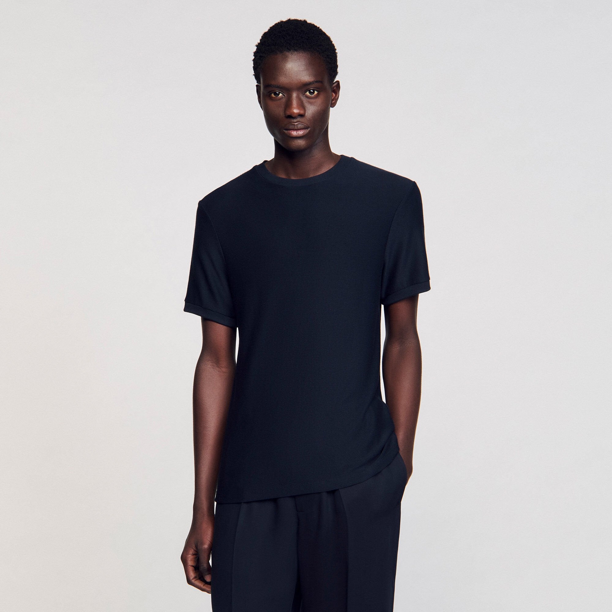Sandro Men Mock neck T-shirt